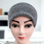 Shimmer Hijab Cap - Grayish Silver - Image 2