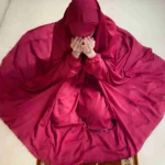 Namaz Chadar with Sleeves - Minimalist Rosewood (XL)