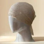Hijab Cap - Net Tie Back Beige