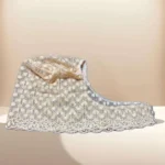 Hijab Cap - Net Tie Back Beige - Image 2