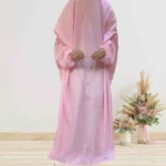 Namaz Chadar Arabic Style - Blush Pink