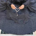 Namaz Chadar with Sleeves - Midnight Majesty - Image 3