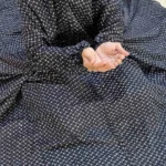 Namaz Chadar with Sleeves - Midnight Majesty