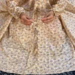 Namaz Chadar - Buttercream Floralia