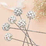 Sparkling Crystal Pins - White - Image 2