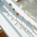 Diamante Brooch Pin – Multi Colored - Image 2