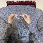 Namaz Chadar - Silver Leaf