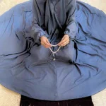 Namaz Chadar With Sleeves - Sterling Graphite