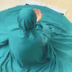 Namaz Chadar With Sleeves - Serene Green