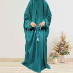 Namaz Chadar Arabic Style - Serene Green