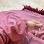 Namaz Chadar With Sleeves - Gentle Pink - Image 2