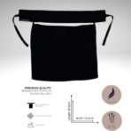 A luxury Imported Saudi niqab laid flat, displaying its elegant shape, color, and fine stitching. Modify.pk