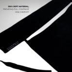 A luxury Imported Saudi niqab laid flat, displaying its elegant shape, color, and fine stitching. Modify.pk