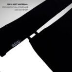 A luxury Imported Saudi niqab laid flat, displaying its elegant shape, color, and fine stitching. Modify.pk