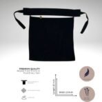 A luxury Imported Saudi niqab laid flat, displaying its elegant shape, color, and fine stitching. Modify.pk