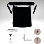 A luxury Imported Saudi niqab laid flat, displaying its elegant shape, color, and fine stitching. Modify.pk