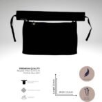 A luxury Imported Saudi niqab laid flat, displaying its elegant shape, color, and fine stitching. Modify.pk