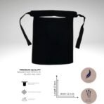 A luxury Imported Saudi niqab laid flat, displaying its elegant shape, color, and fine stitching. Modify.pk