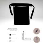 A luxury Imported Saudi niqab laid flat, displaying its elegant shape, color, and fine stitching. Modify.pk