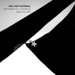 A luxury Imported Saudi niqab laid flat, displaying its elegant shape, color, and fine stitching. Modify.pk