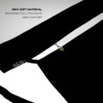 A luxury Imported Saudi niqab laid flat, displaying its elegant shape, color, and fine stitching. Modify.pk